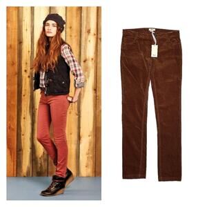 Yerse brown velvet skinny pants, NWT size small or T1